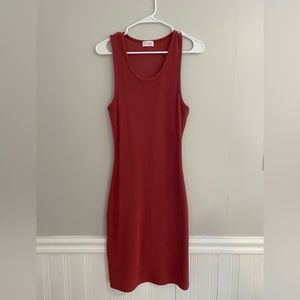 MAGICAL AT MIDNIGHT MIDI MAUVE RIBBED TANK DRESS